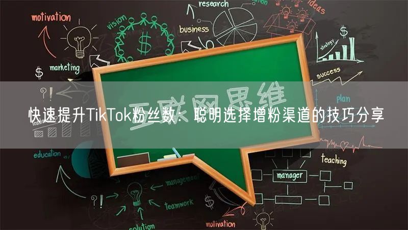 快速提升TikTok粉丝数：聪明选择增粉渠道的技巧分享