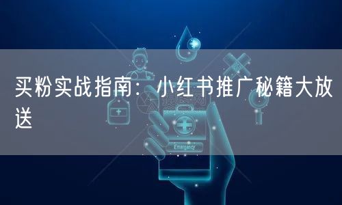 买粉实战指南：小红书推广秘籍大放送