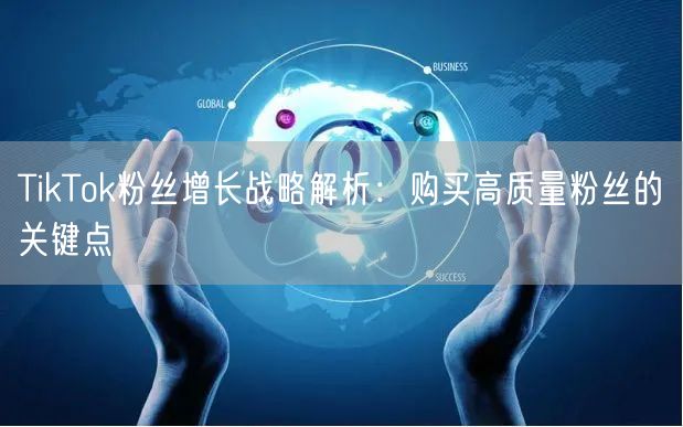 TikTok粉丝增长战略解析：购买高质量粉丝的关键点