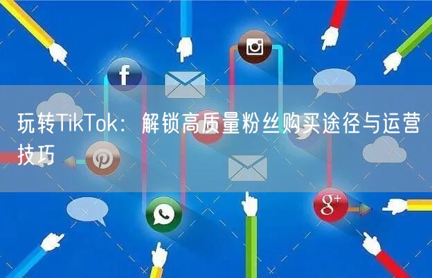 玩转TikTok：解锁高质量粉丝购买途径与运营技巧