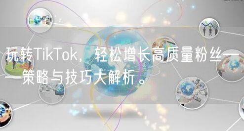 玩转TikTok，轻松增长高质量粉丝——策略与技巧大解析。