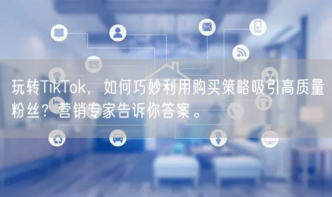 玩转TikTok，如何巧妙利用购买策略吸引高质量粉丝？营销专家告诉你答案。