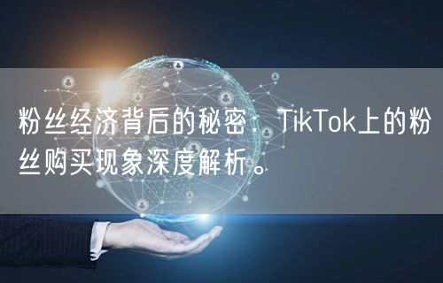 粉丝经济背后的秘密：TikTok上的粉丝购买现象深度解析。