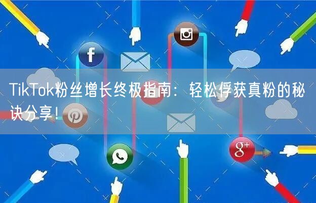 TikTok粉丝增长终极指南：轻松俘获真粉的秘诀分享！